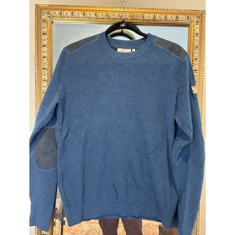 Fjall Raven Men’s Cotton Sweater , Elbow Patches, L